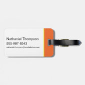 Étiquette À Bagage Batwheel™ Redbird - Le Racecar (Dos horizontal)