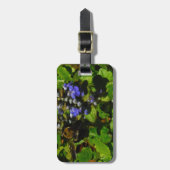 Étiquette À Bagage Baume d'abeille pourpre et bourdon (Devant Vertical)