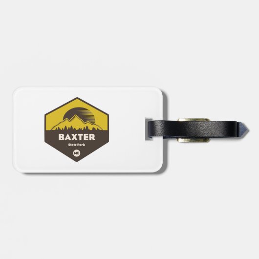 Étiquette À Bagage Baxter State Park, Maine (Dos horizontal)