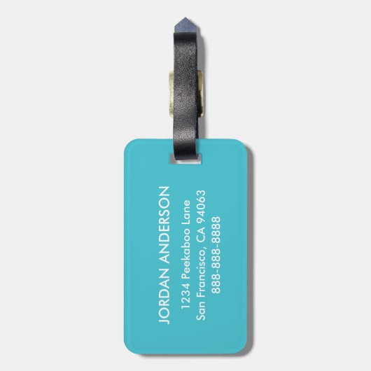 Étiquette À Bagage Bayla le poussin (Dos Vertical)