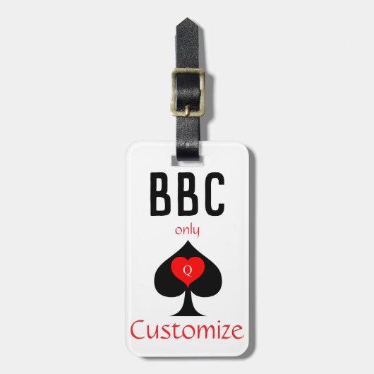 Étiquette À Bagage BBC Seule pique lame signe Thunder_Cove (Devant Vertical)