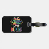 Étiquette À Bagage Be Kind Sensibilisation sur l'autisme Conception c (Dos horizontal)