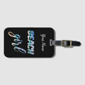 Étiquette À Bagage Beach Girl (Devant Horizontal)