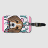 Étiquette À Bagage Beagle (Devant Horizontal)