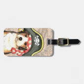 Étiquette À Bagage Beagle Casquette pirate (Devant horizontal)