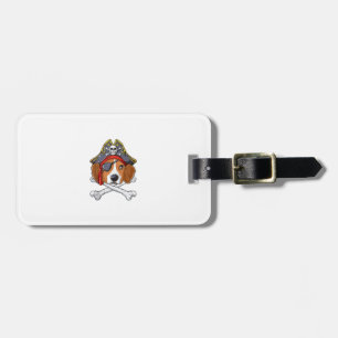 Étiquette À Bagage Beagle Costume de pirate Jolly roger Drapeau Croix