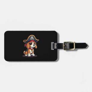 Étiquette À Bagage Beagle Costume de pirate Jolly roger Drapeau Croix