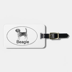 Étiquette À Bagage Beagle type Euro