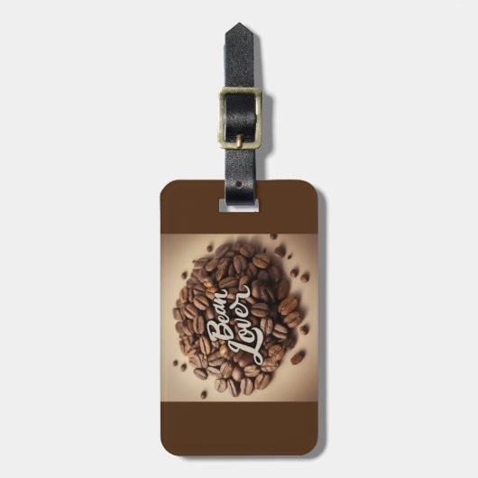 Étiquette À Bagage Bean Lover Coffee Beans (Devant Vertical)