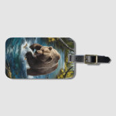 Étiquette À Bagage Bears Catch of the Day (Devant Horizontal)