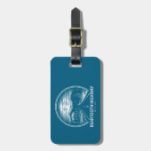 Étiquette À Bagage Beartooth Highway Montana Wyoming Forest (Devant Vertical)