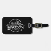 Étiquette À Bagage Beartooth Highway Montana Wyoming Motorcycle (Devant horizontal)