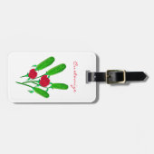 Étiquette À Bagage Beau bouquet de chiche avec Thunder_Cove Rose (Devant horizontal)