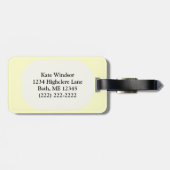 Étiquette À Bagage Beau cheval Brown élégant (Dos horizontal)