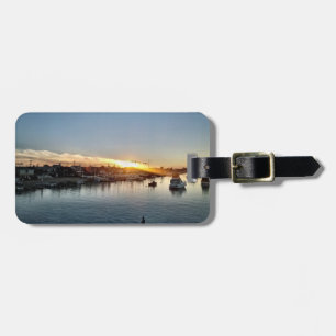 Étiquette À Bagage Beau coucher de soleil au port de Balboa Island