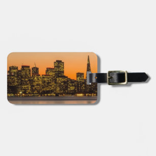 Étiquette À Bagage Beau coucher du soleil à San Francisco