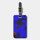 Étiquette À Bagage Beau Extraordinaire Sunset Camel Safari Art Imprim (Devant Vertical)