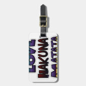 Étiquette À Bagage Beau Hakuna Matata Art Print (Devant Vertical)