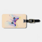Étiquette À Bagage Beau Papillon (Devant horizontal)