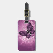 Étiquette À Bagage Beau papillon (Devant Vertical)