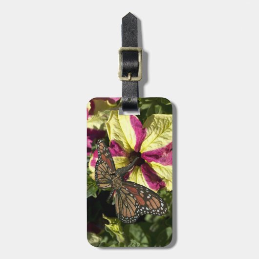 Étiquette À Bagage Beau papillon éléphant (Devant Vertical)