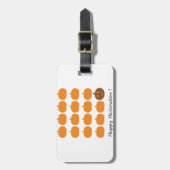 Étiquette À Bagage Beau Patch Citrouille Halloween (Devant Vertical)