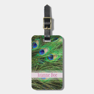 Étiquette À Bagage Beau Peacock