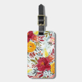 Étiquette À Bagage Beau Rose (Devant Vertical)