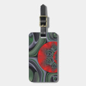 Étiquette À Bagage Beau Rouge Aurora Art Imprimer (Devant Vertical)