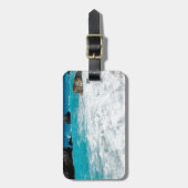 Étiquette À Bagage Beau Surf aquatique de plage Aloha Mariage hawaiie (Devant Vertical)