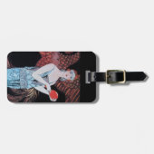 ÉTIQUETTE À BAGAGE BEAUTÉ ET PHOENIX, DESIGNER MODE COMPOSÉ ARTISTE (Devant horizontal)