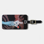 ÉTIQUETTE À BAGAGE BEAUTÉ ET PHOENIX, DESIGNER MODE COMPOSÉ ARTISTE (Devant horizontal)