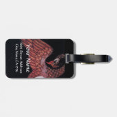 ÉTIQUETTE À BAGAGE BEAUTÉ ET PHOENIX, DESIGNER MODE COMPOSÉ ARTISTE (Dos horizontal)