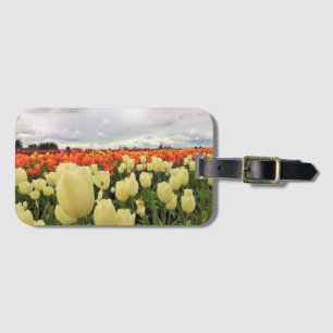 Étiquette À Bagage Beautiful Tulip Field