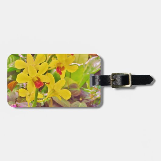 Étiquette À Bagage Beautiful Yellow autumn (Devant horizontal)