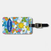 Étiquette À Bagage Bébé Animaux Arrière - plan (Devant horizontal)