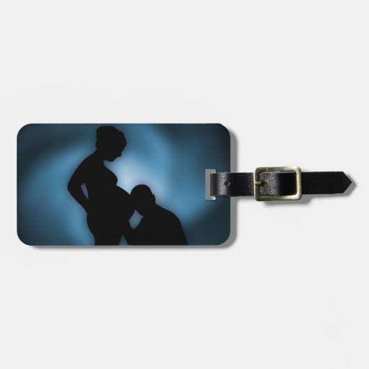 Étiquette À Bagage bébé attendu (Devant horizontal)