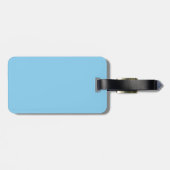 Étiquette À Bagage Bébé Bleu (Dos horizontal)