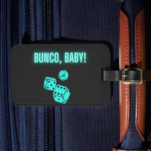 Étiquette À Bagage Bébé Bunco Aqua Néon  (Insitu Rectoal 4)