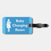 Étiquette À Bagage Bébé Changement de chambre Signer avec le parent e (Dos horizontal)