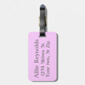 Étiquette À Bagage Bébé de ski (Dos Vertical)