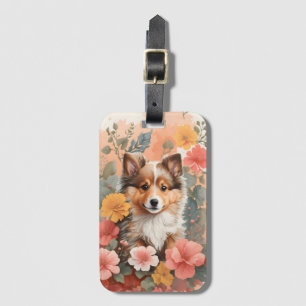 Étiquette À Bagage Bébés mignons animaux Chipette Chien Chien de Sh