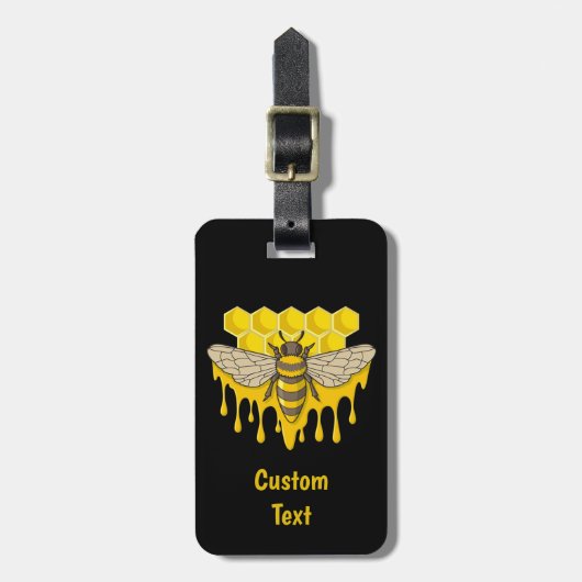 Étiquette À Bagage Bee Hive (Devant Vertical)