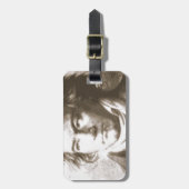 Étiquette À Bagage Beethoven À Sepia (Devant Vertical)