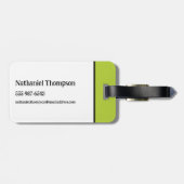 Étiquette À Bagage Beetlejus | Adam & Barbara Scary (Dos horizontal)