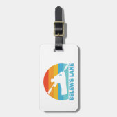 Étiquette À Bagage Belews Lake Caroline du Nord Kayak (Devant Vertical)