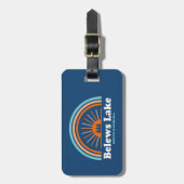 Étiquette À Bagage Belews Lake Caroline du Nord Rainbow (Devant Vertical)