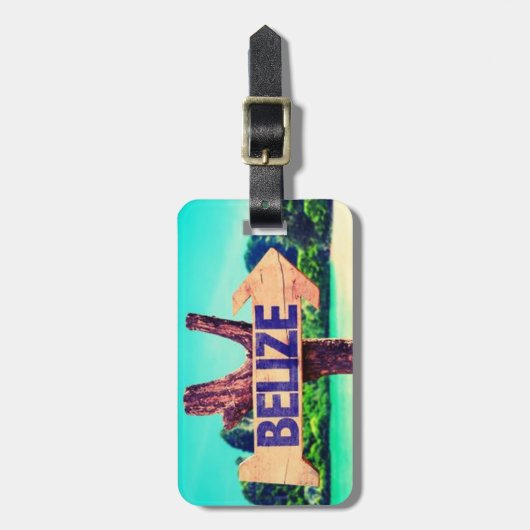 Étiquette À Bagage Belize (Devant Vertical)