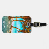 Étiquette À Bagage Belize Tropical Beach (Devant horizontal)