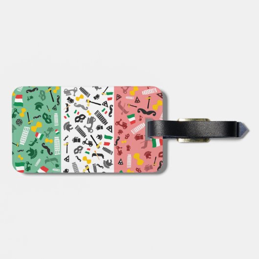 Étiquette À Bagage Bella Italie (Dos horizontal)